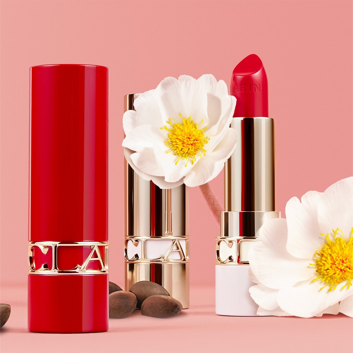 CLARINS Joli Rouge Ecrin Blanc