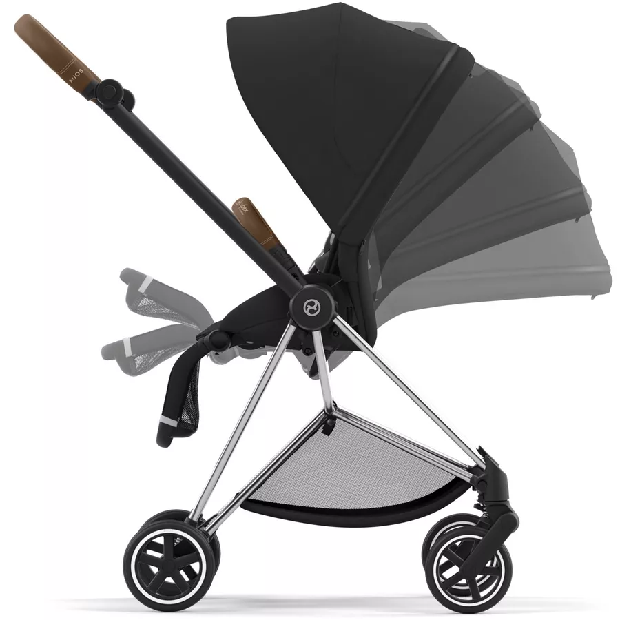 cybex PLATINUM Kombikinderwagen New Mios Chrome Brown Sepia Black