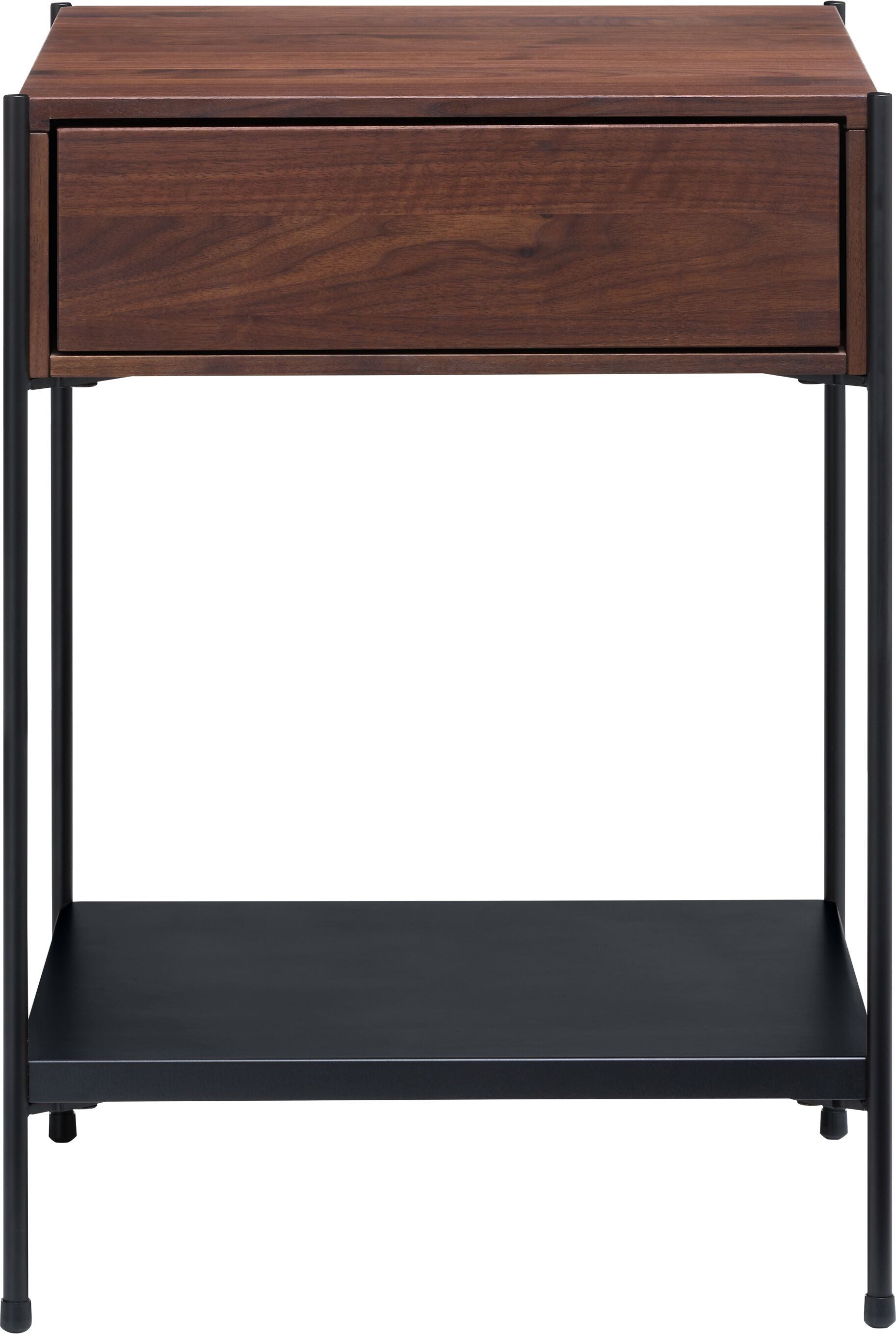 MALA Nachttisch - Nussbaum / B: 40.0 cm x T: 40.0 cm x H: 59.0 cm