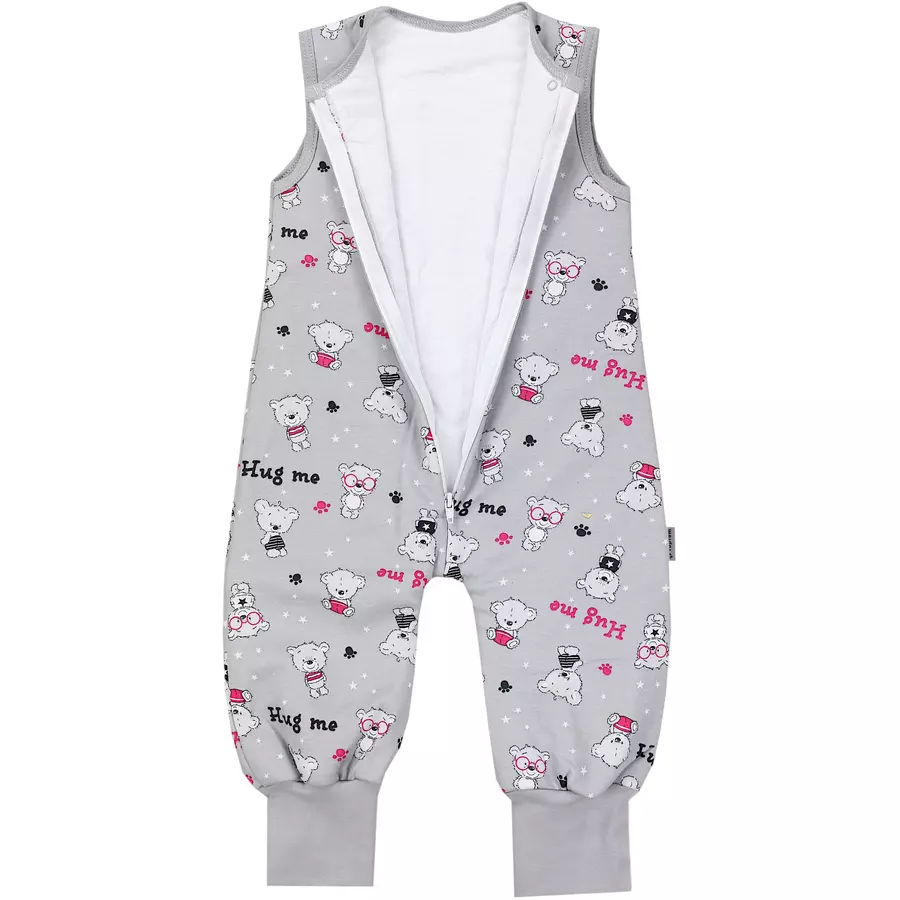TupTam Baby  Winter Schlafsack mit Beinen 2,5 Tog grau-kombi
