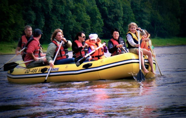 Schlauchboot-Tour in Stadt Wehlen als Geschenkidee