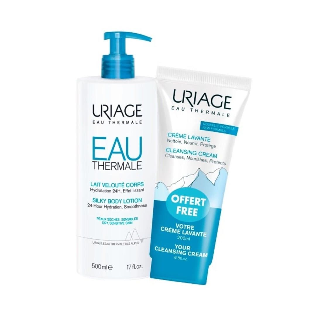 URIAGE  Pack Leite Aveludado Corpo + Creme Lavante - 700ml