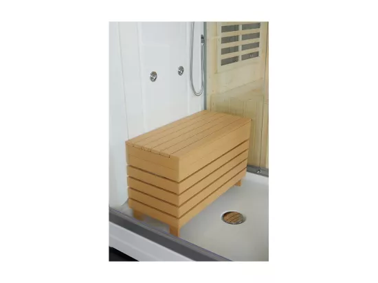 Combi Sauna Infrarouge Douche Hammam Boreal® IRH-180D - Droite