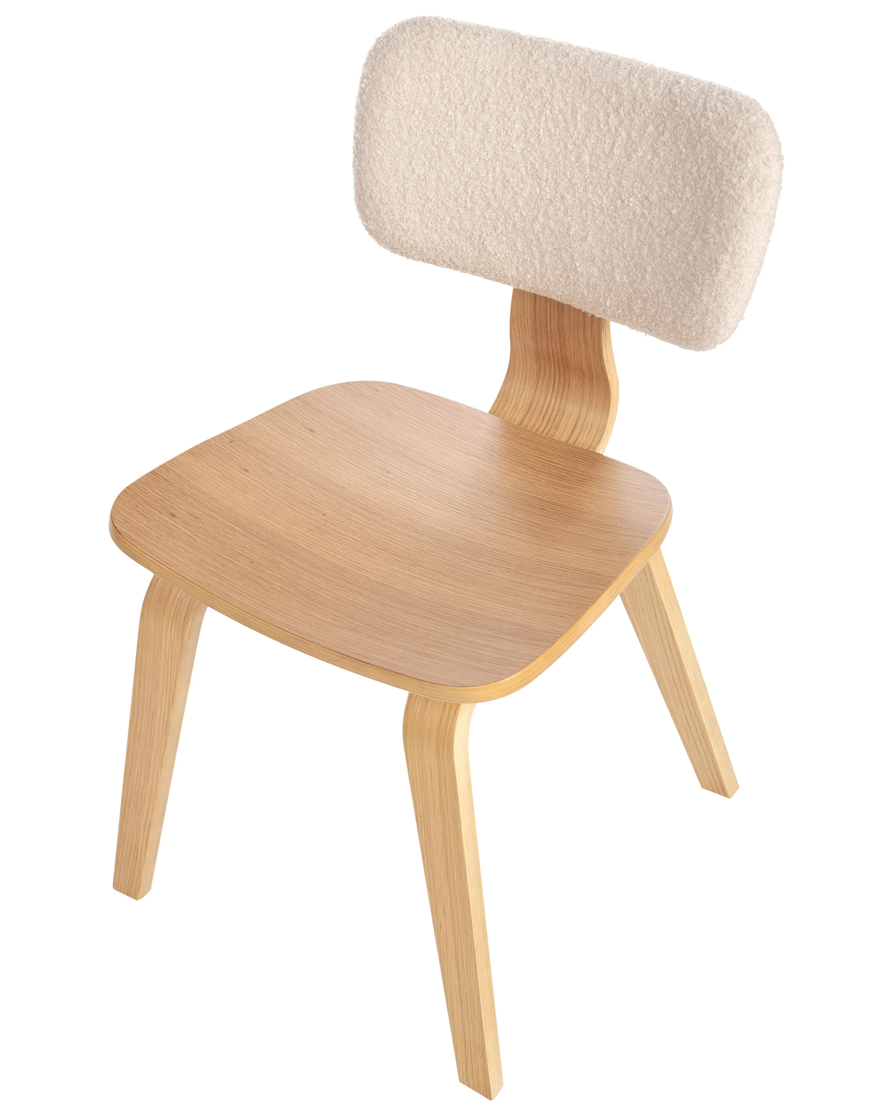 Set van 2 eetkamerstoelen LUCINDA Hout Lichtbruin