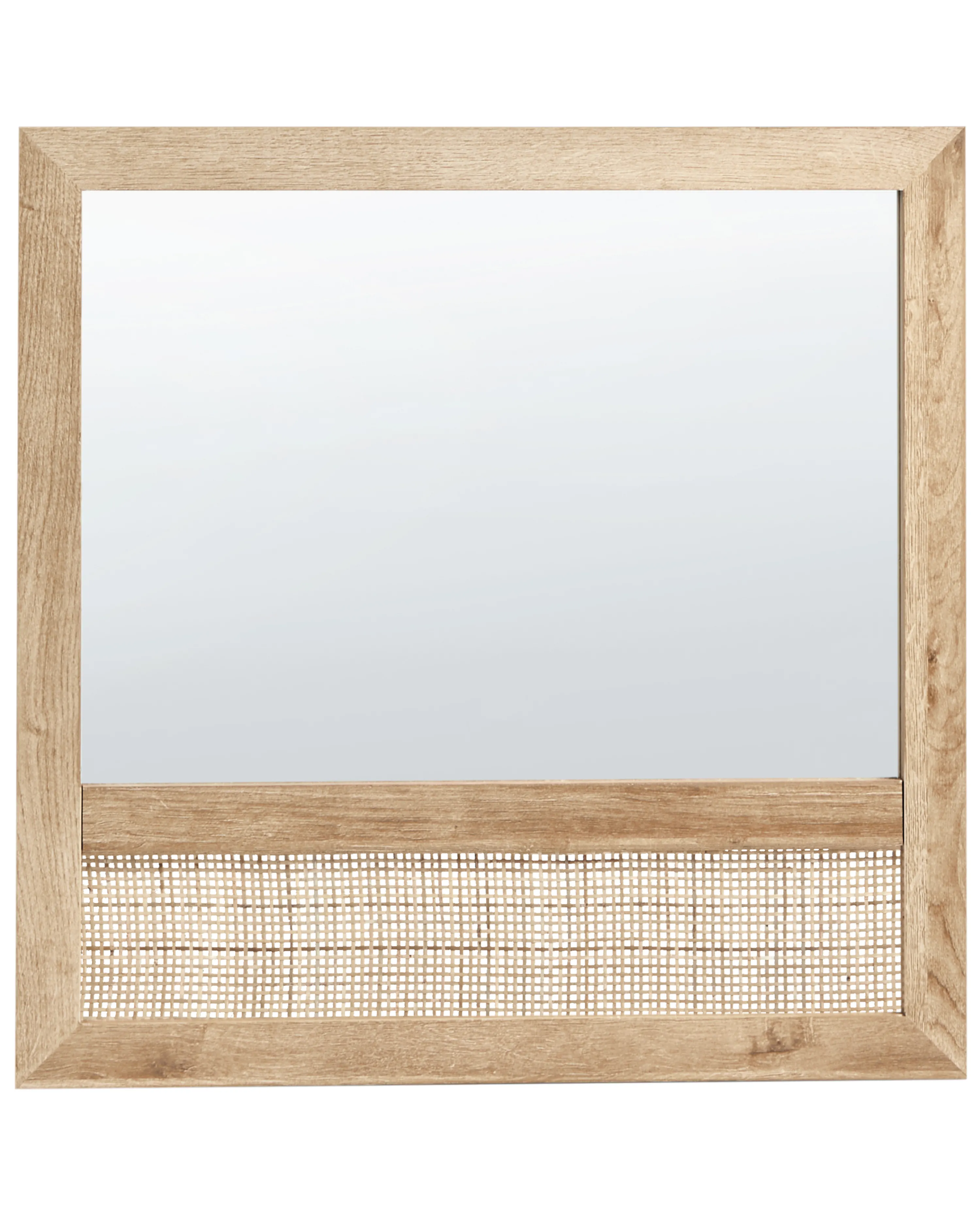 Wandspiegel ROSELL 60 cm 60 cm Lichtbruin