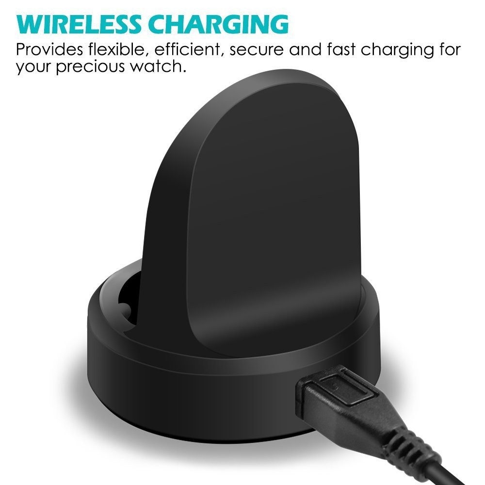 Samsung Galaxy Watch (46mm/42mm) USB Ladestation Dockingstation - Schwarz