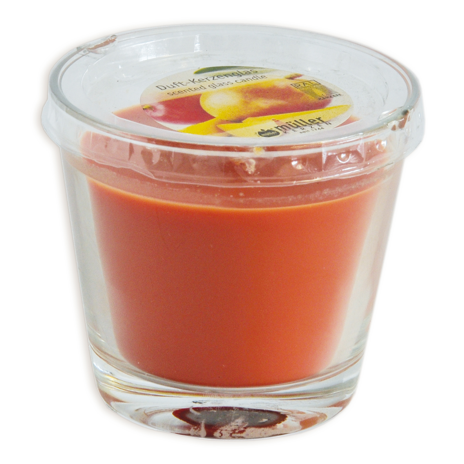 Duftkerze - Mango - im Glas - Ø 9 cm