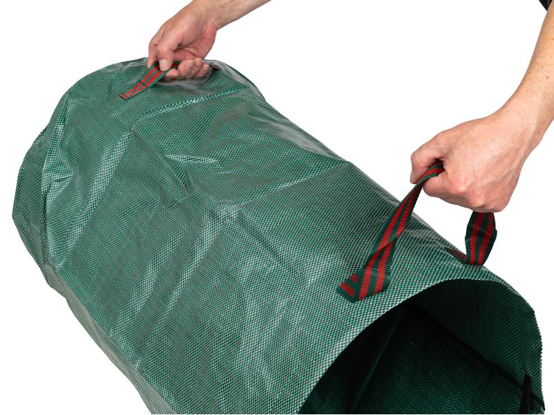 STRUCT Gartensack rund, 120 Liter Reissfester Sack für Lagerung und Transport von Gartenabfällen