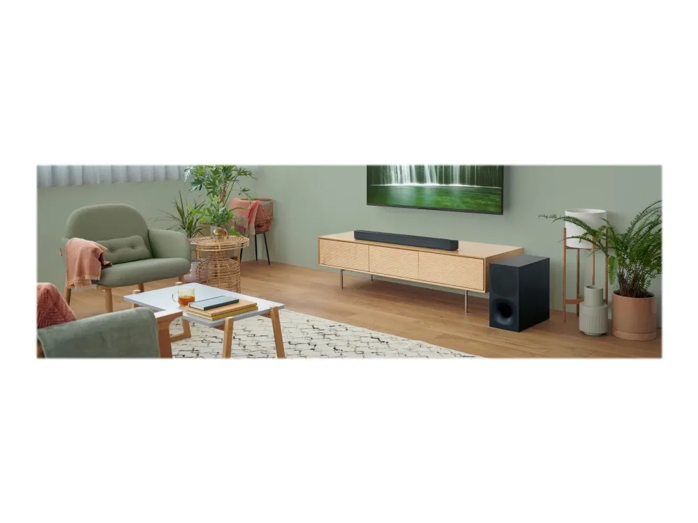Sony HT-S400 - Lydbarsystem - til TV - 2.1-kanal - trådløs - Bluetooth - 330 Watt (Total)