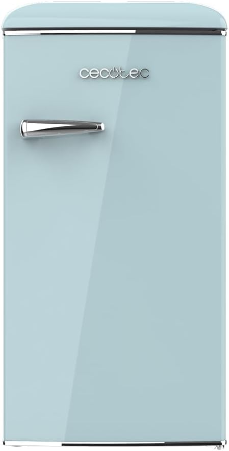 Cecotec Mini Frigo Bolero CoolMarket TT Origin 45 Rouge. Réfrigérateur de Table Rétro 45L, 55 cm de Haut, 44,7 cm de Large, Classe Énergétique E, Bac à Glaçons et Poignée Chromée, Rouge