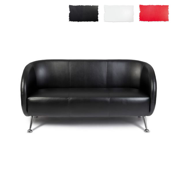 Lounge Sofa ST. LUCIA Kunstleder mit Armlehnen hjh OFFICE