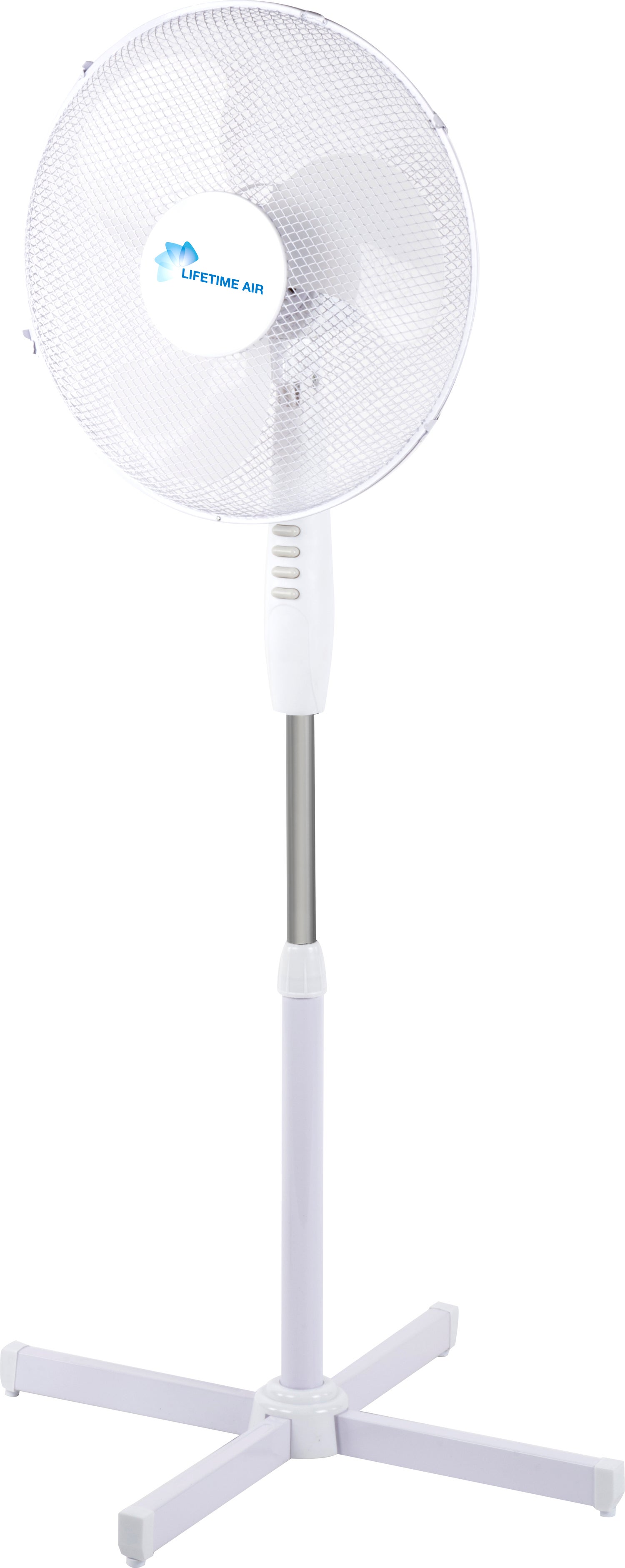 Staande ventilator wit 61,5 x 61,5 x 128 cm