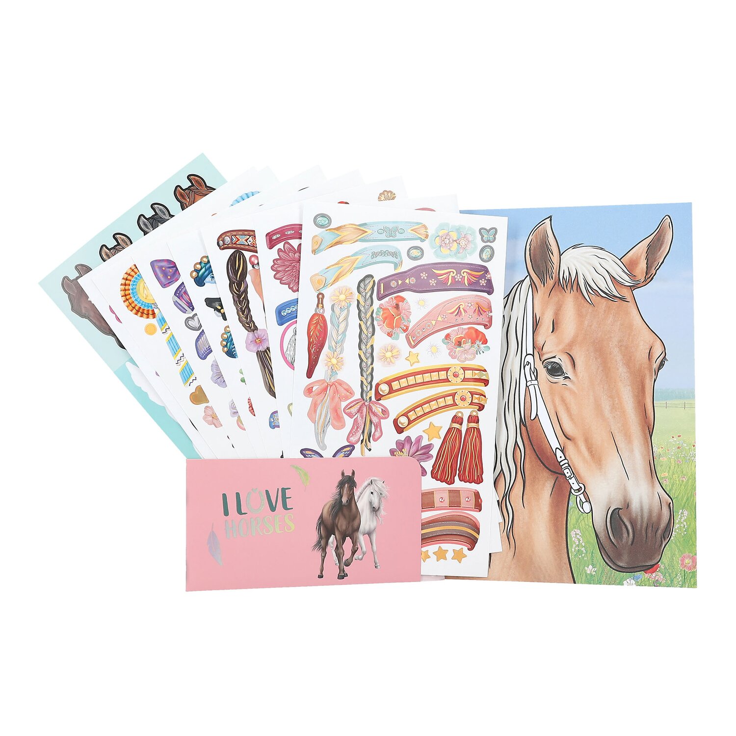 Miss Melody Kreativ-Buch Create your Horses Blaze