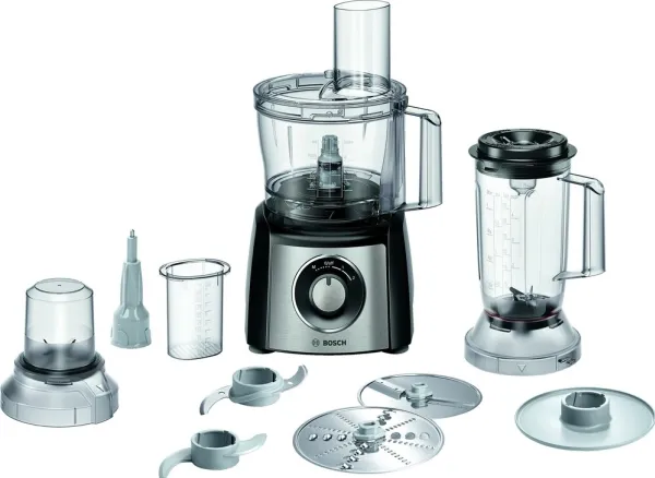 Bosch MultiTalent 3 Plus MCM3PM386, food processor (black / brushed stainless steel)