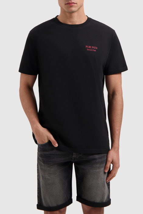 Pure Path zwarte heren t-shirt