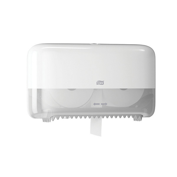 Distributeur papier toilette Tork Mid-Size T7 horizontal double rouleaux