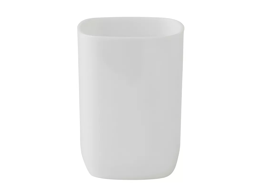Set de salle de bain 3 pièces en polypropylène blanc