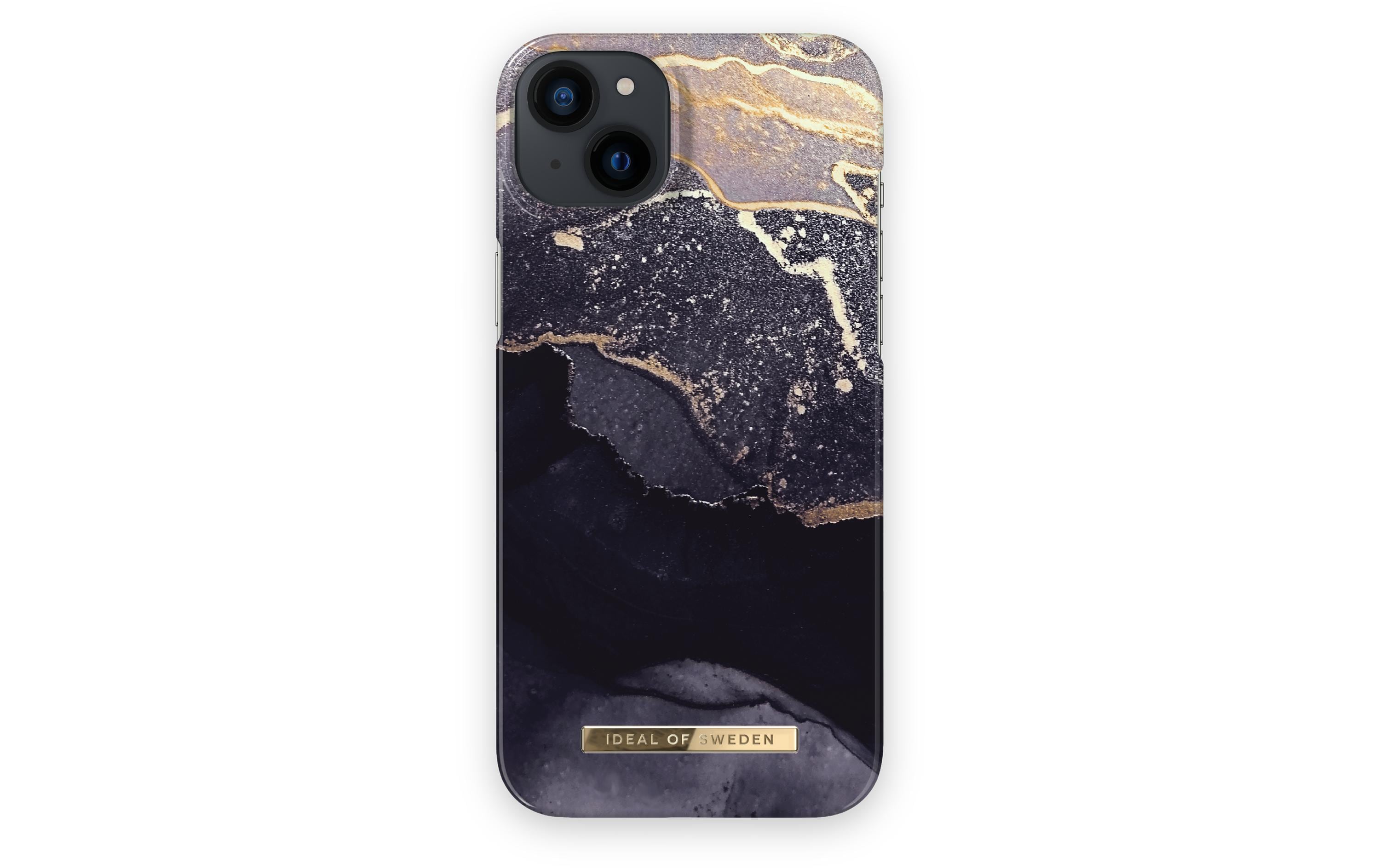 Back Cover Golden Twilight iPhone 14 PlusPolycarbonat-Backcover im Marmor-Look