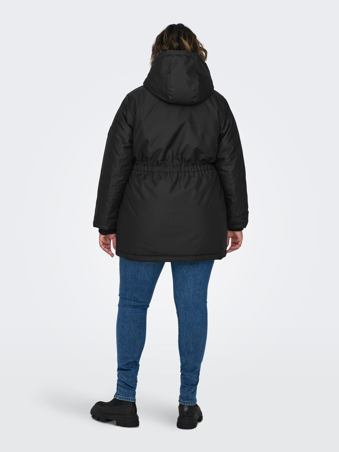 CARMIE Langer Parka Black