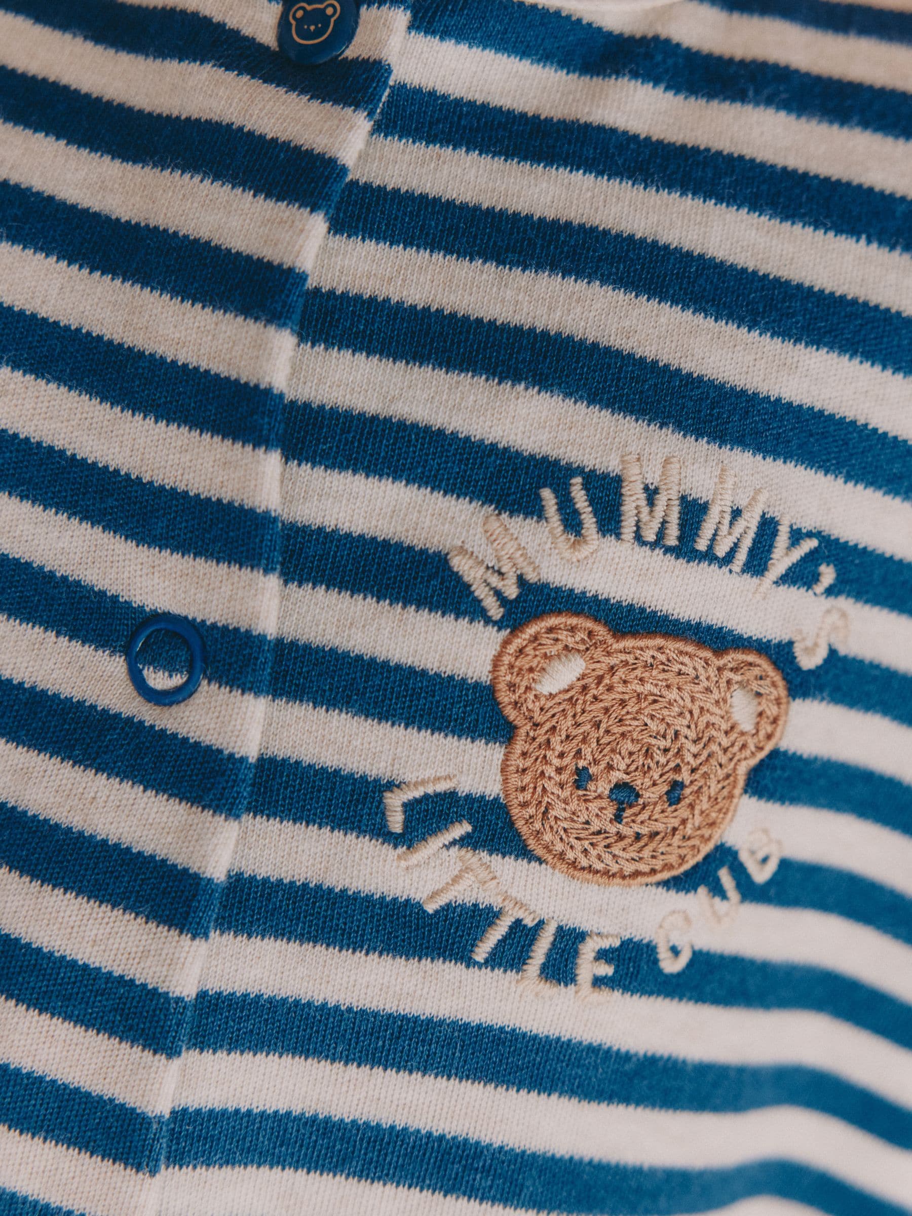 Navy Stripe Mummys Little Cub - Baby Family-pyjama (0-2jr)