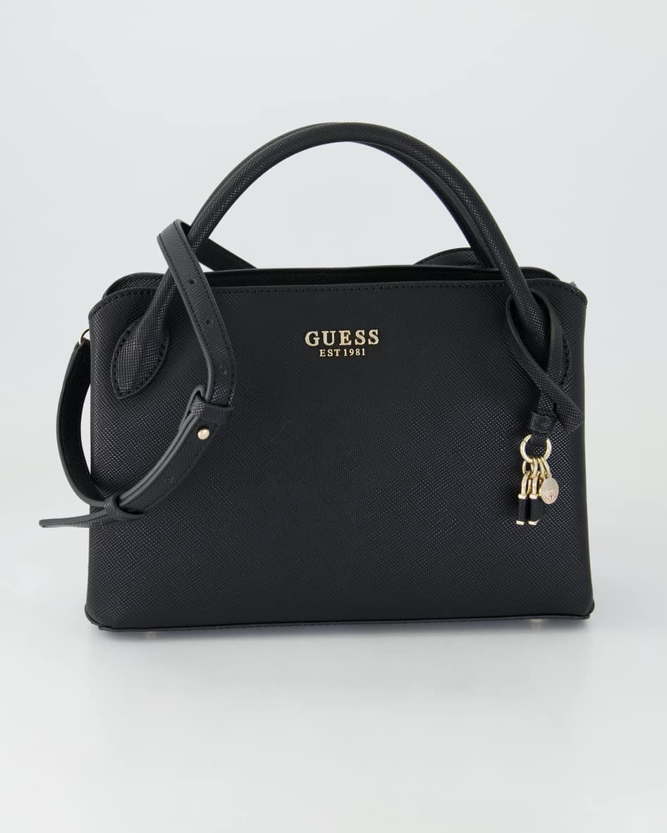 Guess Fedana Elite Satchel Handtasche in Schwarz