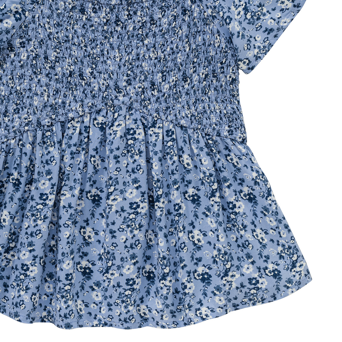 Beatwear Mädchen Blusenshirt mit Blumen allover hellblau
