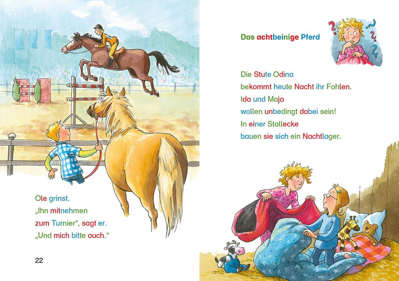 Silbengeschichten zum Lesenlernen - Pferdegeschichten