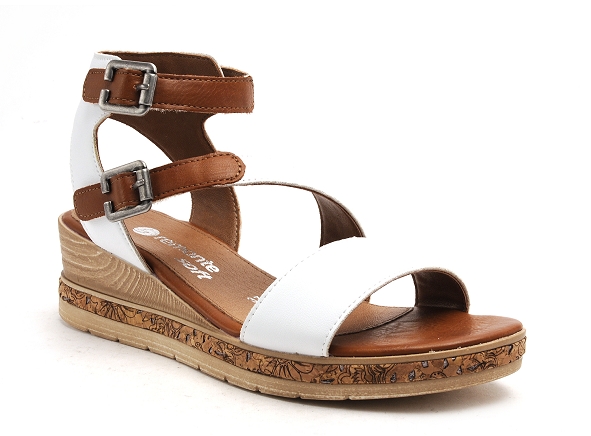 Remonte nu pieds talons femme d3052 blanc