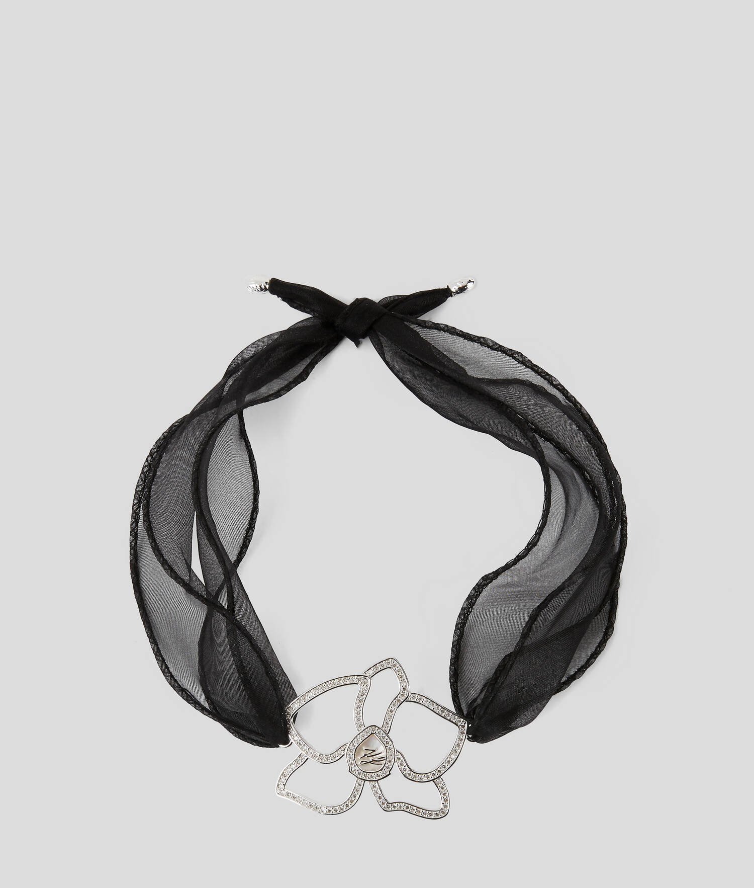 COLLIER RAS DU COU FLEUR K/AUTOGRAPH - Argent