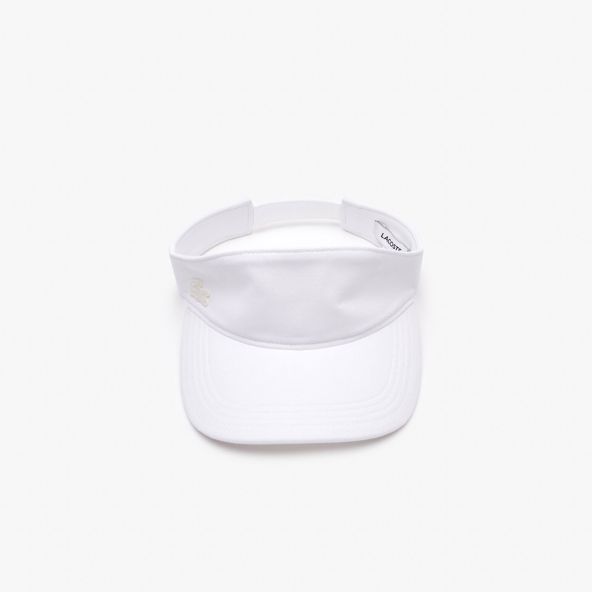 Visière femme Lacoste en piqué de coton Chapeaux & Casquettes - Blanc - Lacoste - Femme