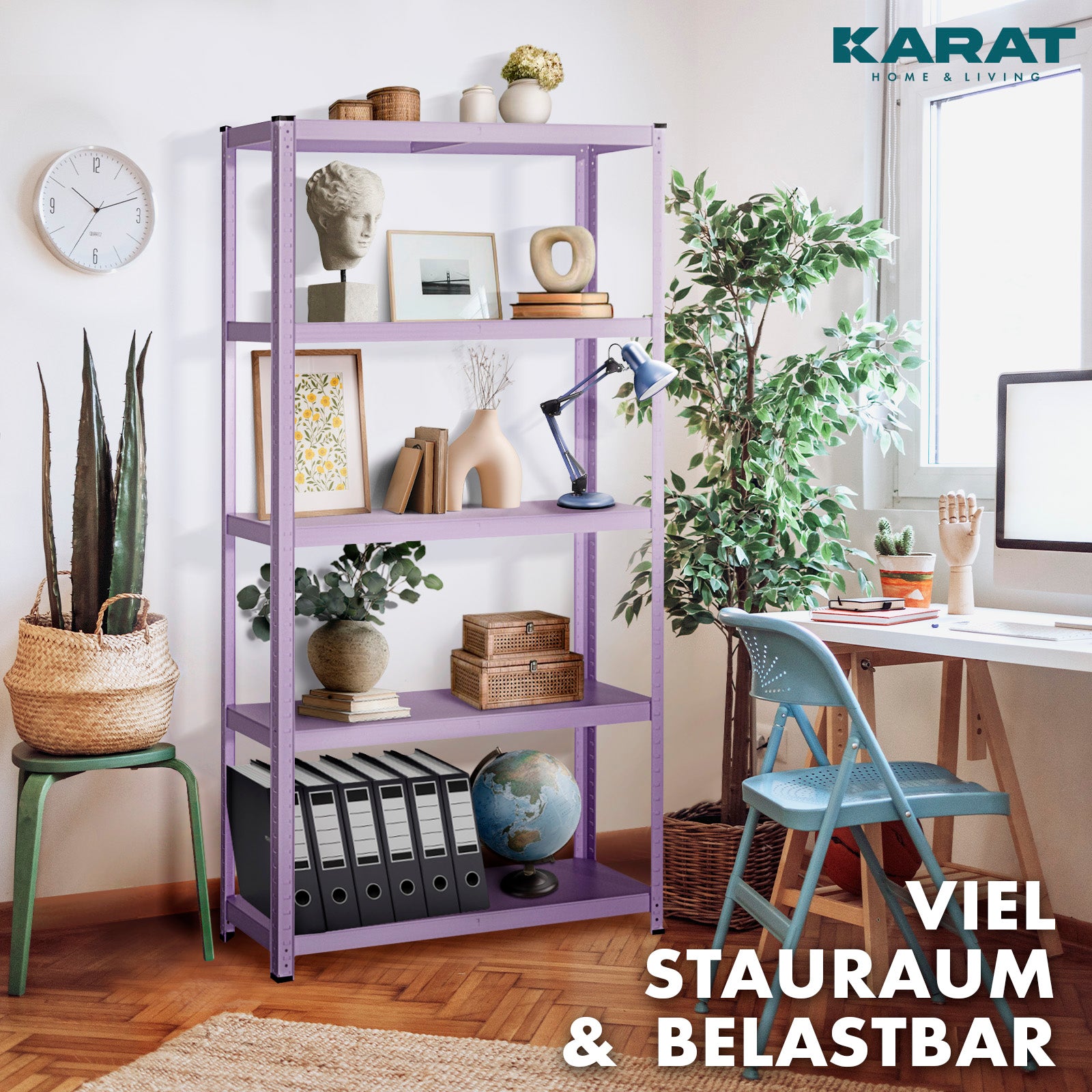 karat homeliving Buntregal Kleur | Pastellviolett 4009