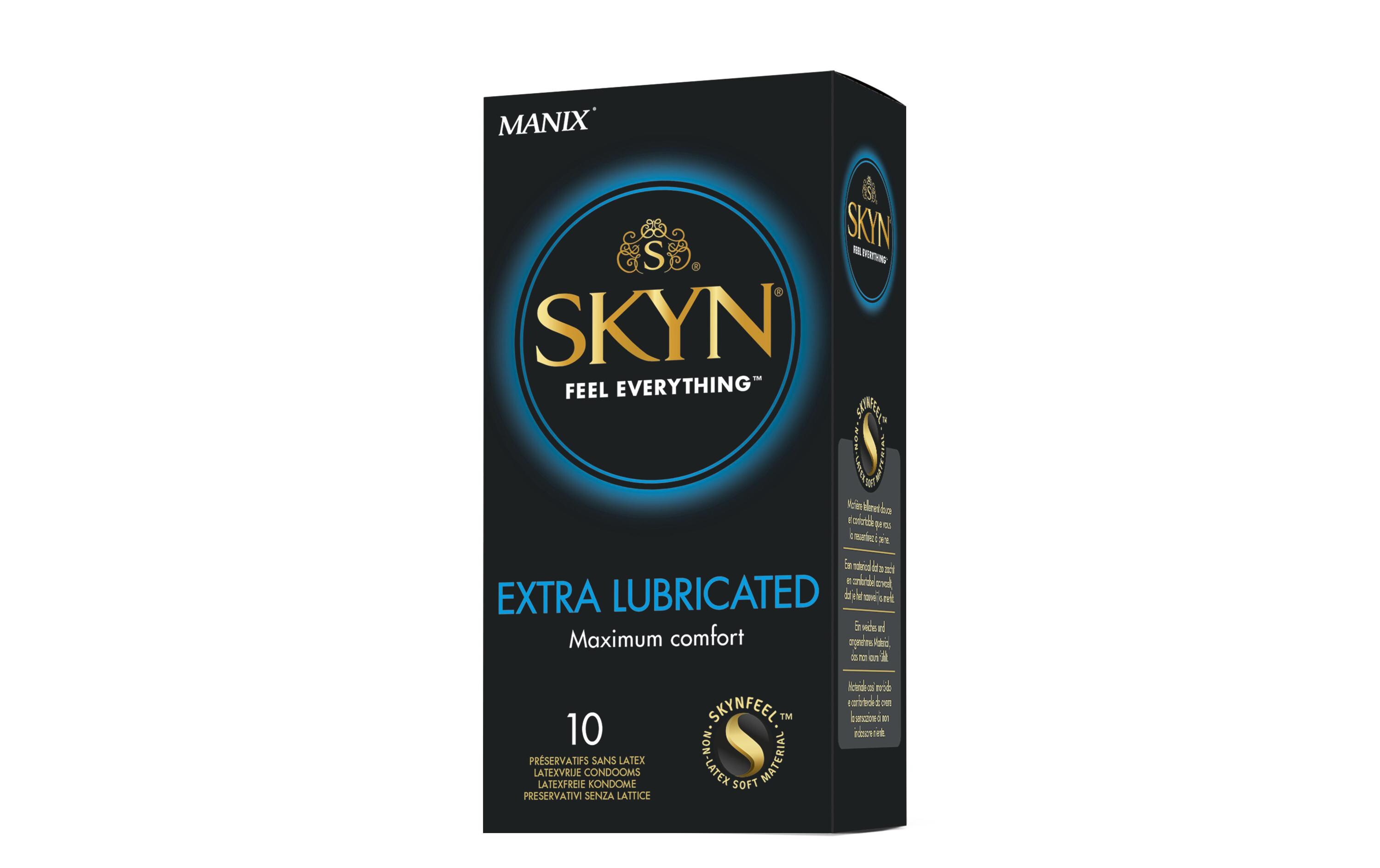 Kondome Skyn Extra Lubricated latexfrei 10 StückLatexfreie Präservative