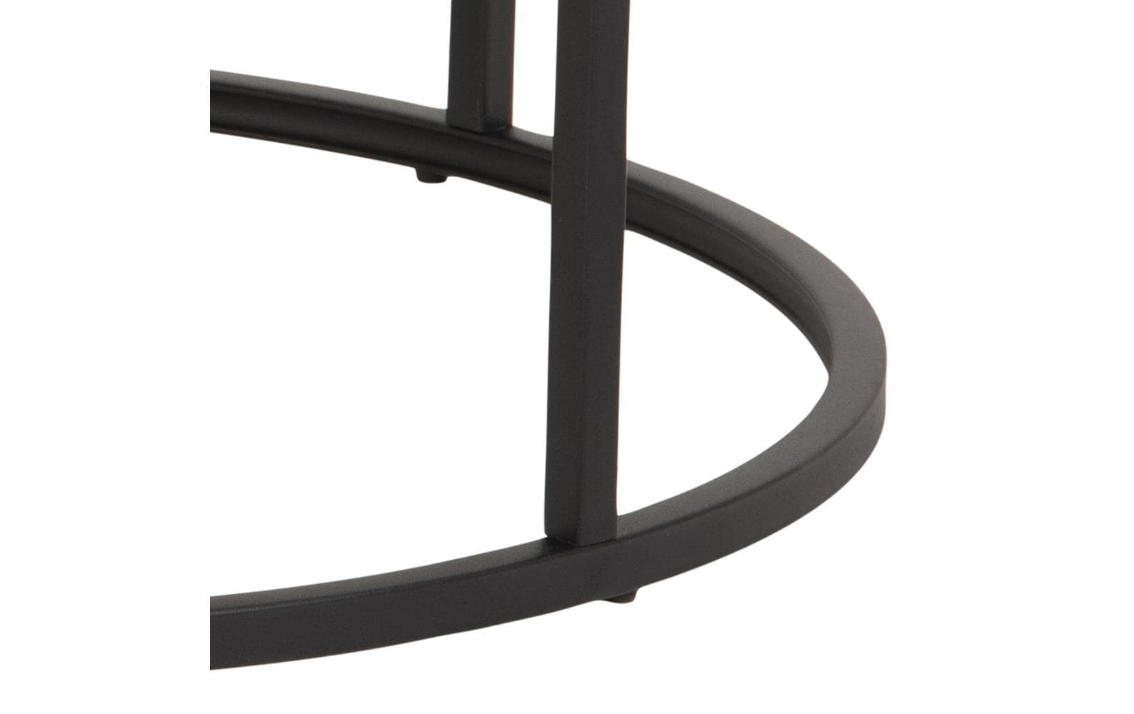 Couchtisch Spiro Ø 80/ 50 cm, 2 Stück, Nature/Schwarz<br>Sofatisch-Set