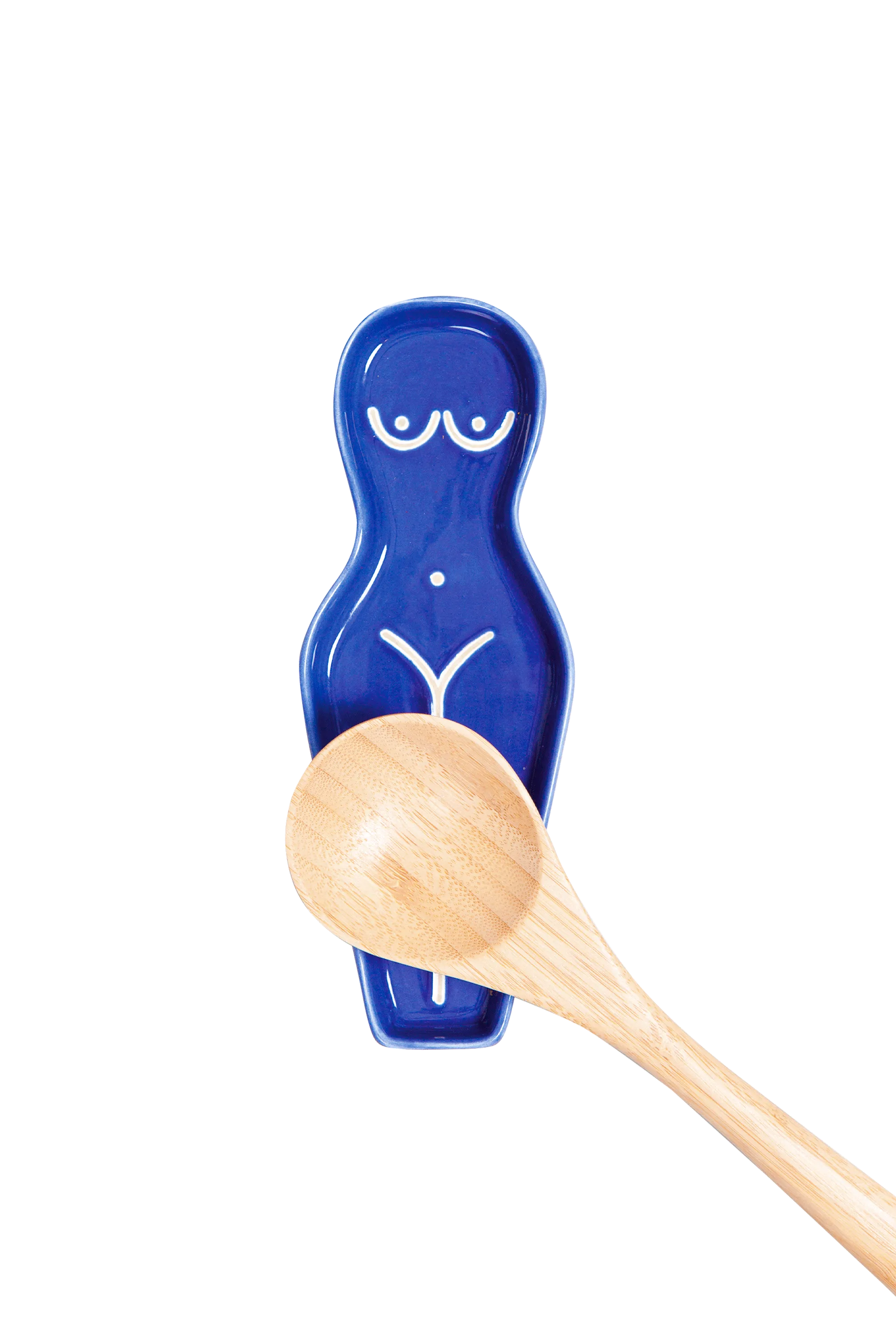 DOIY Repose-cuillère Body Bleu