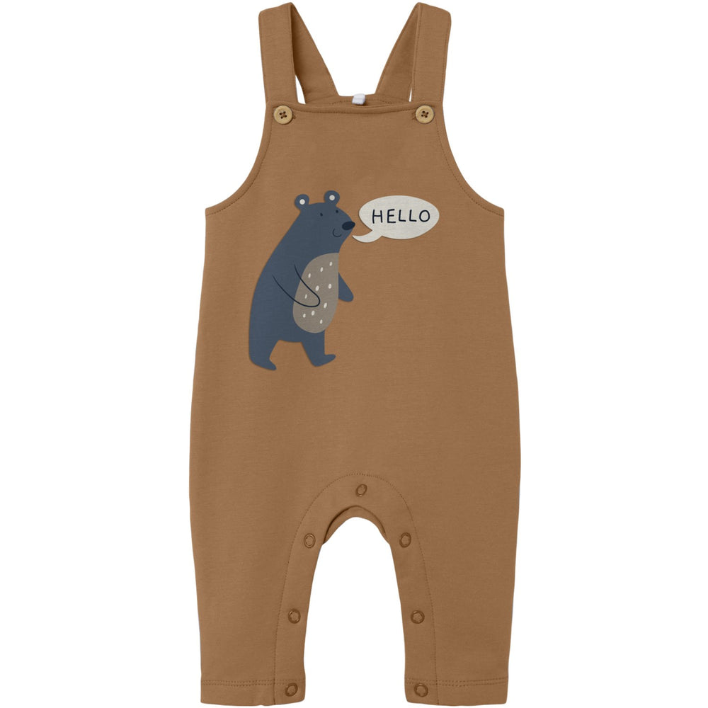 Køb Name It Almond Bear Vonne Sweat Overall