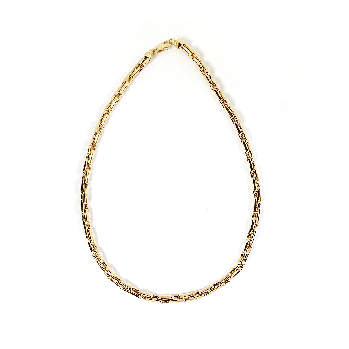 Collier d'occasion or 750 jaune maille fantaisie 51 cm