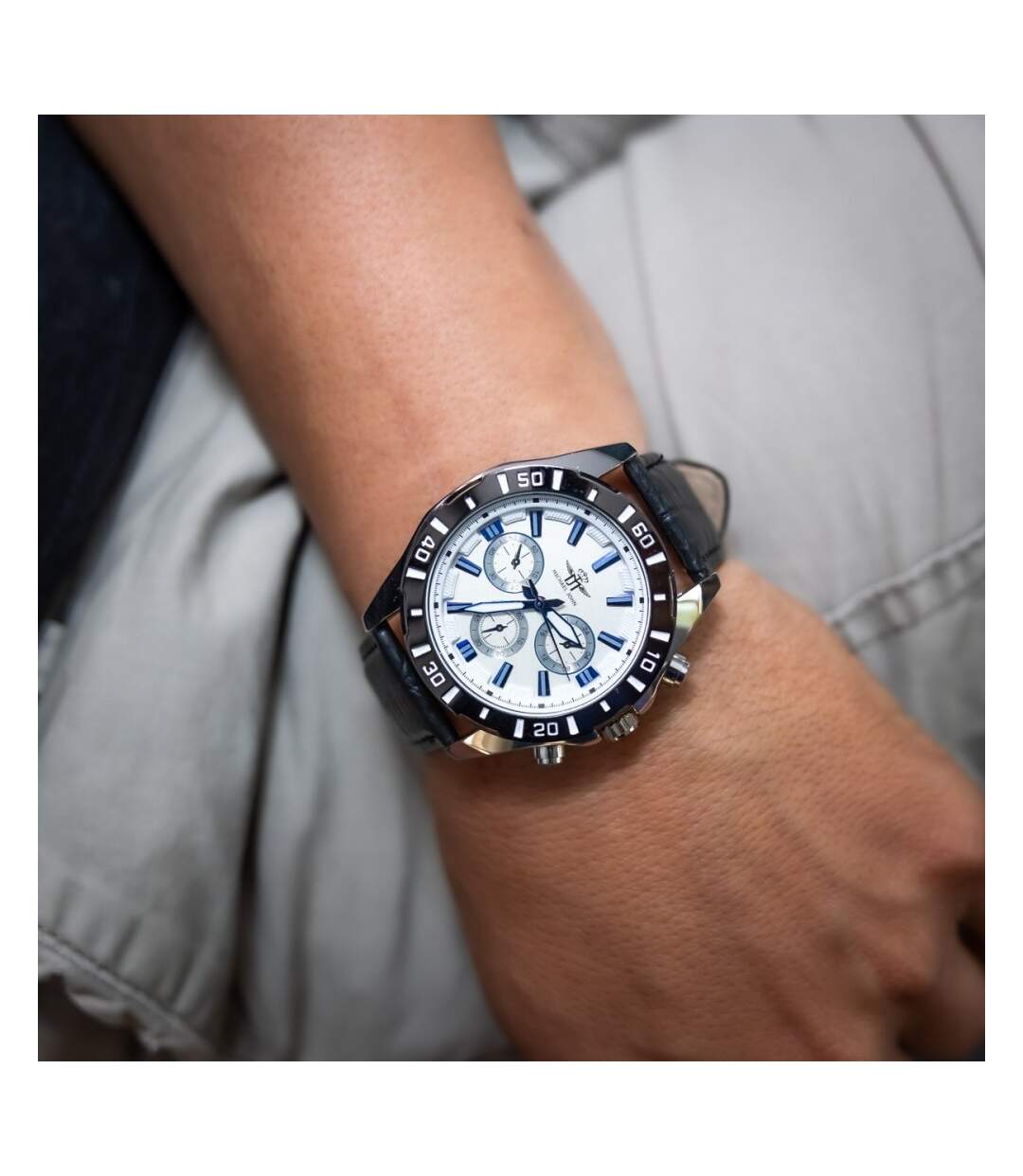 Montre Homme Noir M. JOHN