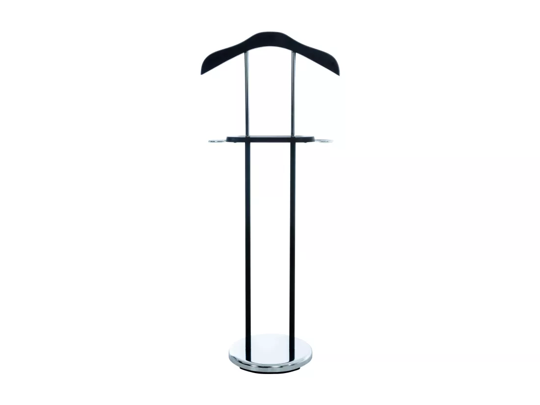 Valet de nuit - Métal - 43 x 28 x 109cm - Noir - Rodrigo