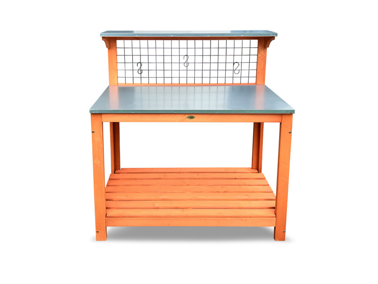 Tuintafel met verzinkte werktafel