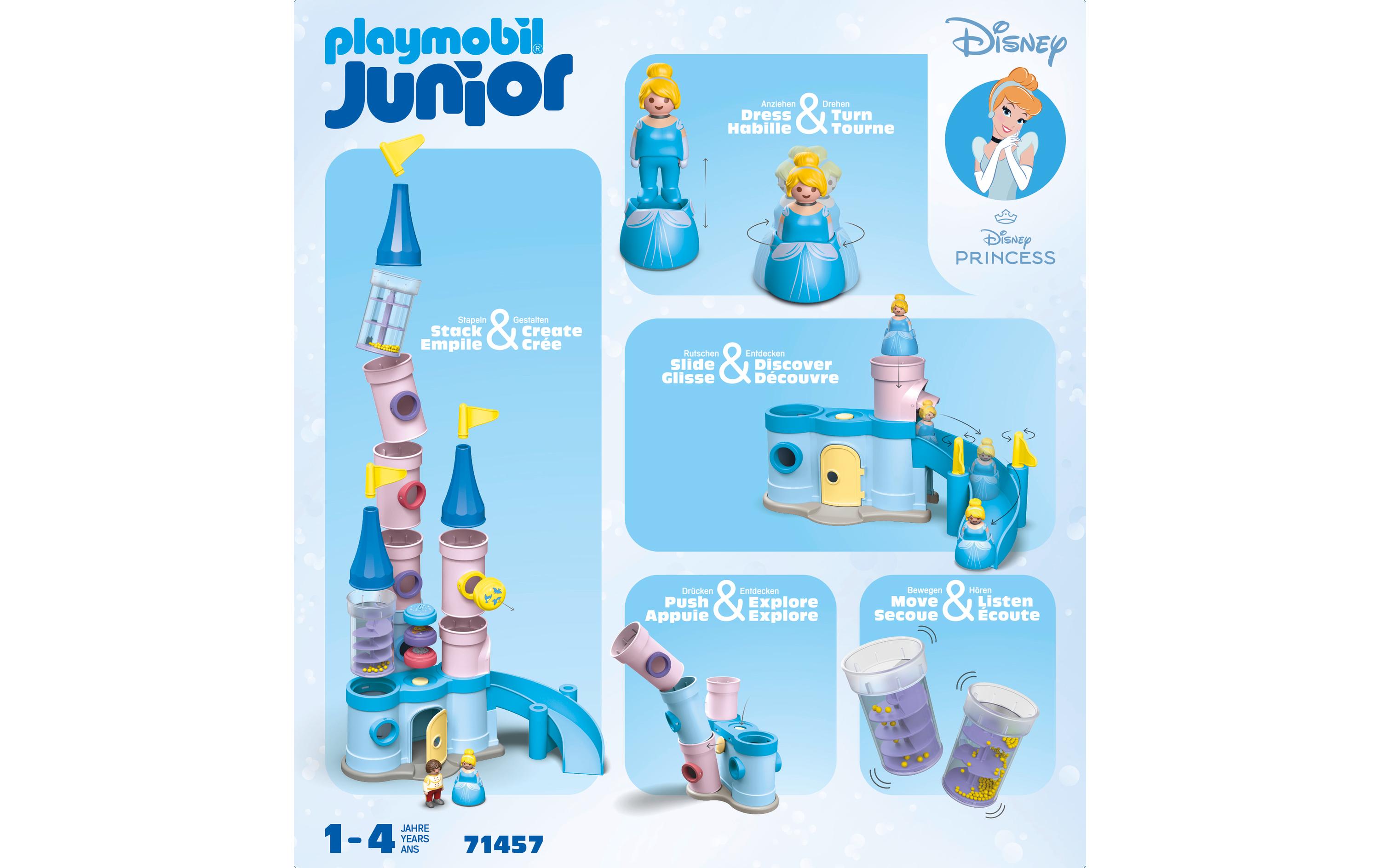 Junior & Disney: Cinderellas Schloss 71457XXL Stapelset, inspiriert von Disneys «Cinderella»