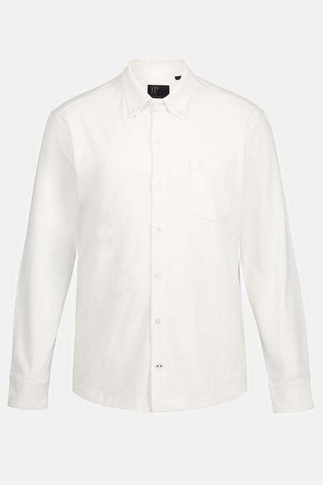 Hemd, FLEXNAMIC®, Langarm, Piqué,  Buttondown Kragen, Modern Fit