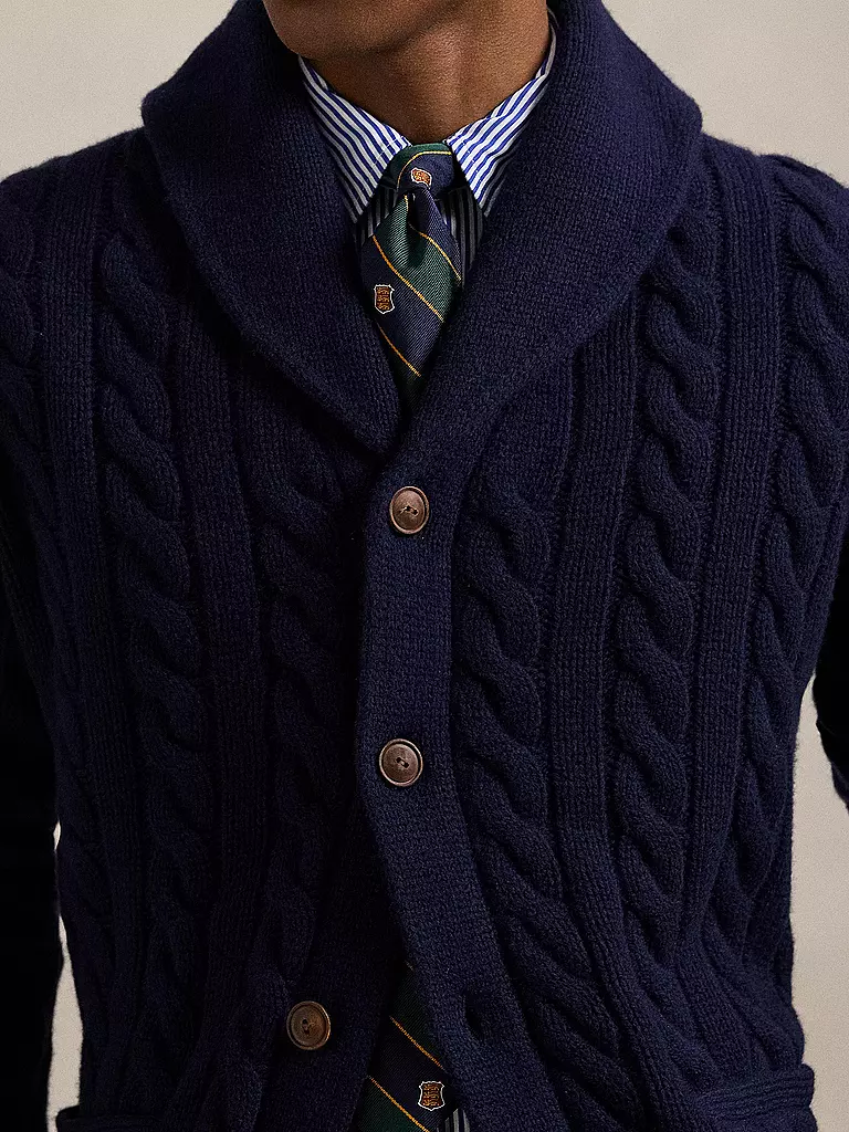 POLO RALPH LAUREN Strickjacke dunkelblau
