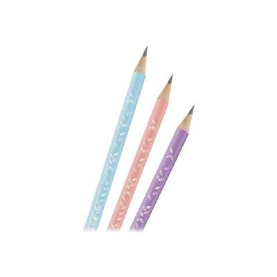 Maped Black'Peps Pastel - Pack de 3 crayons à papier HB - embout gomme