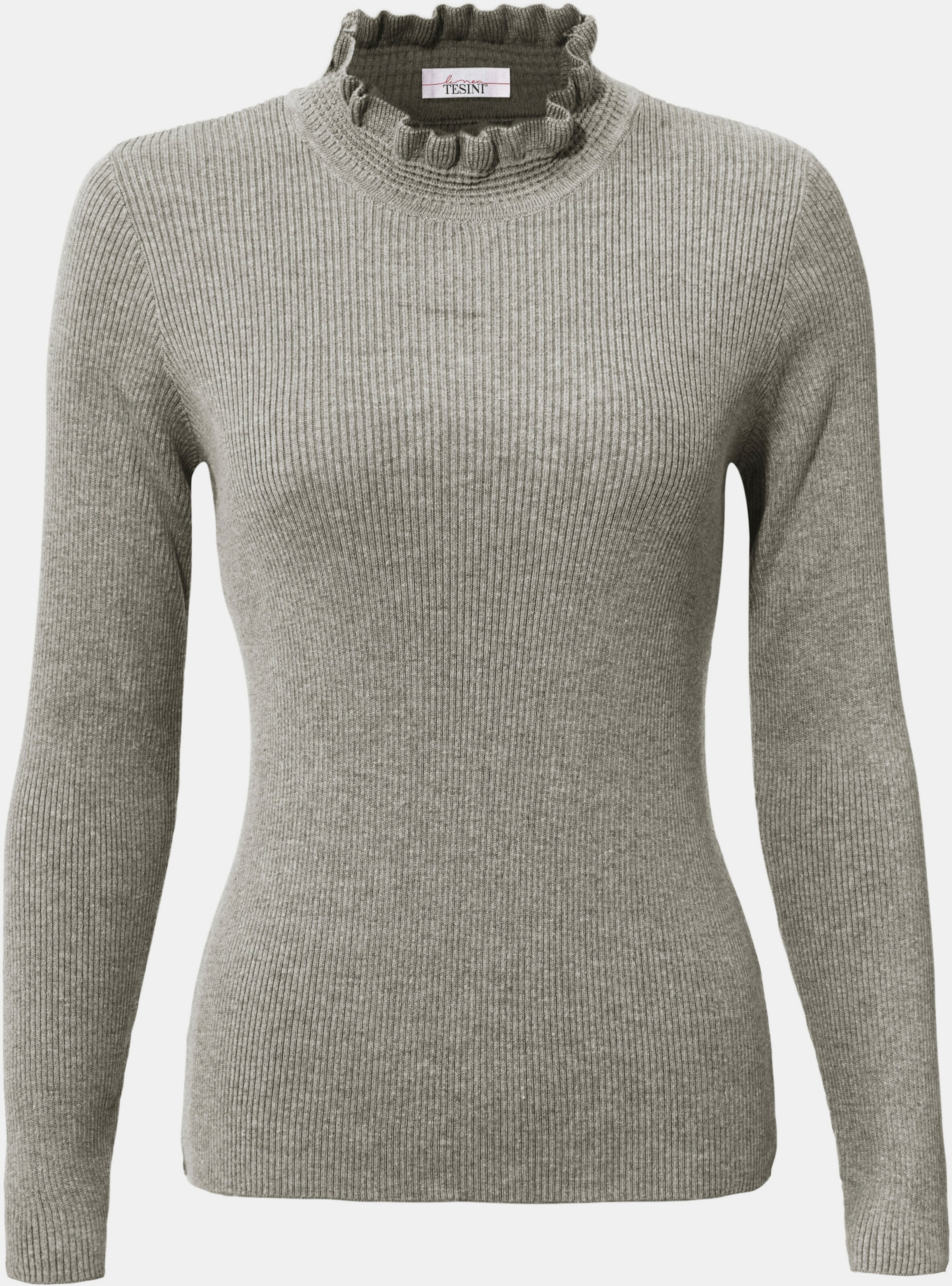 Stehkragen-Pullover