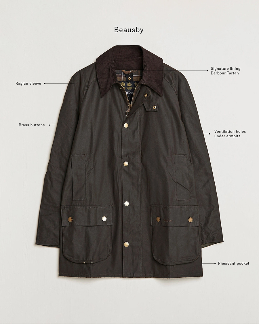 Barbour Lifestyle Beausby Waxed Jacket Olive