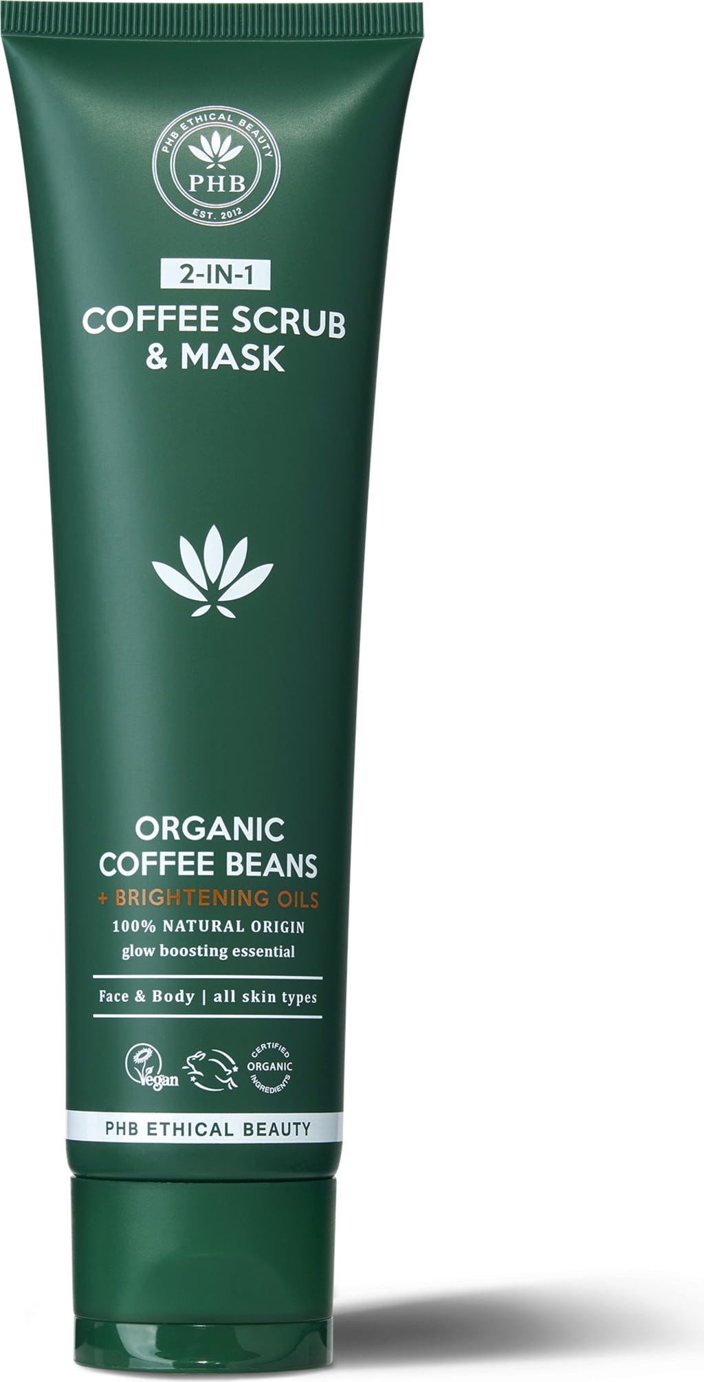 PHB Ethical Beauty  Skin Shot Coffee Bean Scrub & Mask, 150 ml