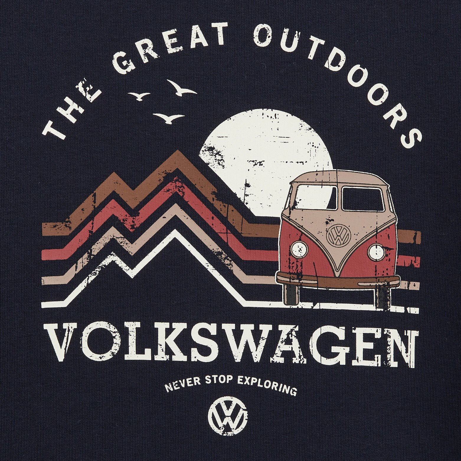 Sweat licence Volkswagen imprimé Bleu foncé