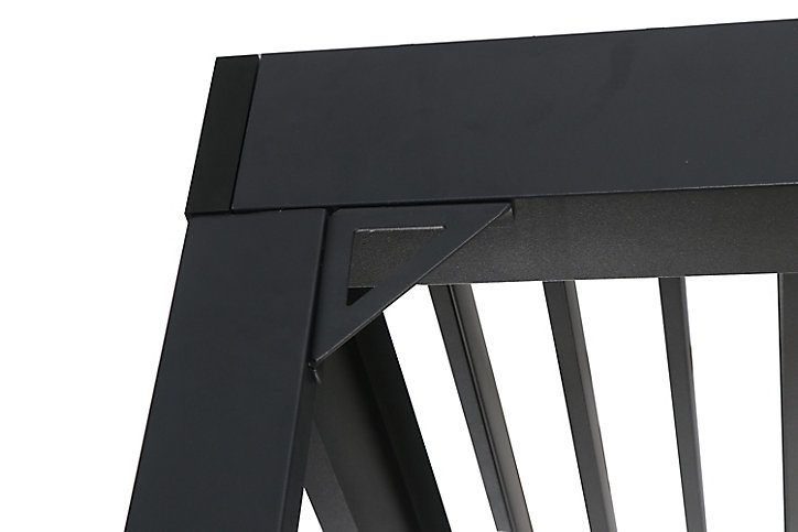 Tonnelle Sanba GoodHome noir h.2,67 m x l.3 m x p.3m