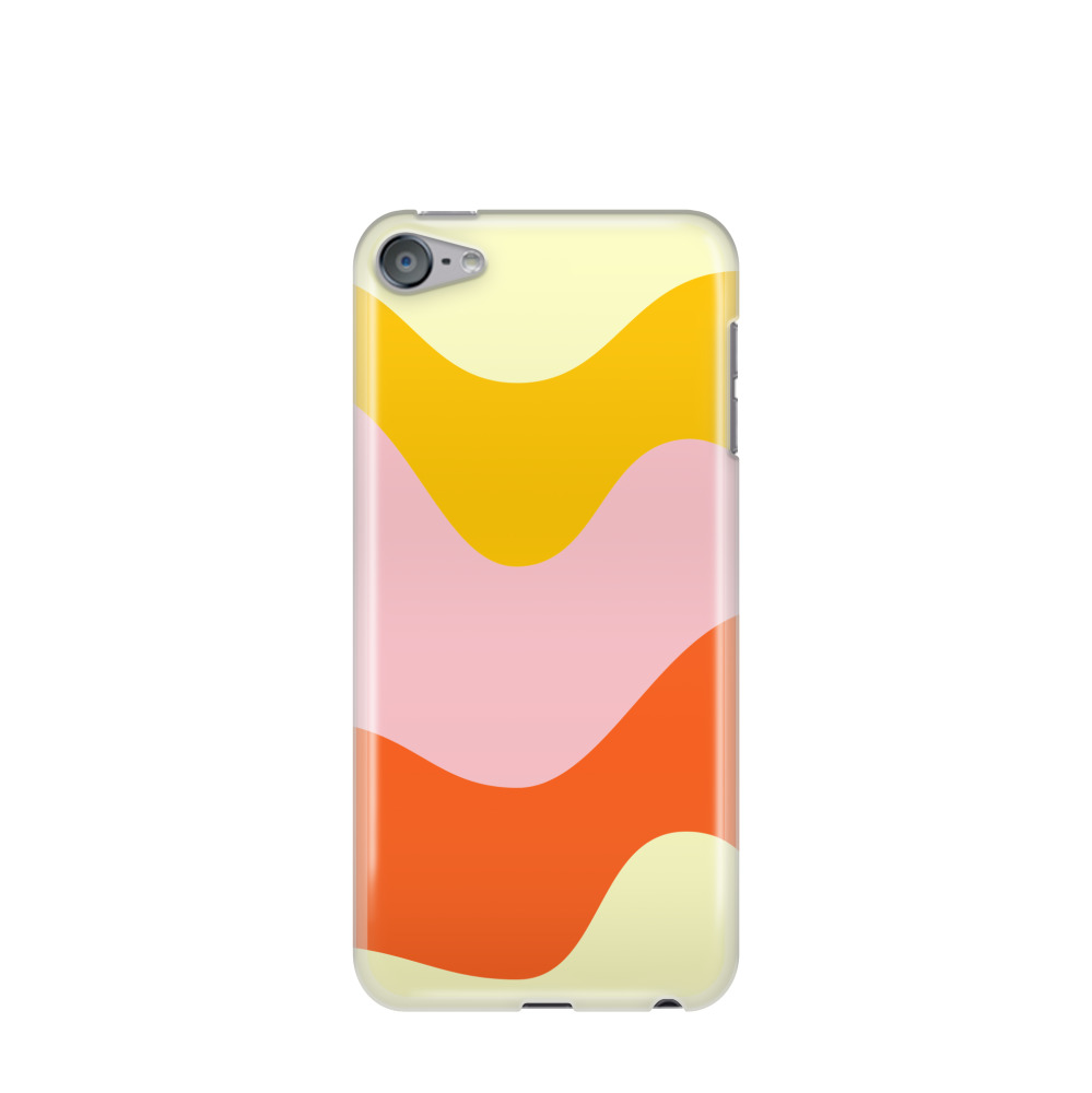 iPod Touch 7G Gummi Hülle Sonnenwellen - Gelb
