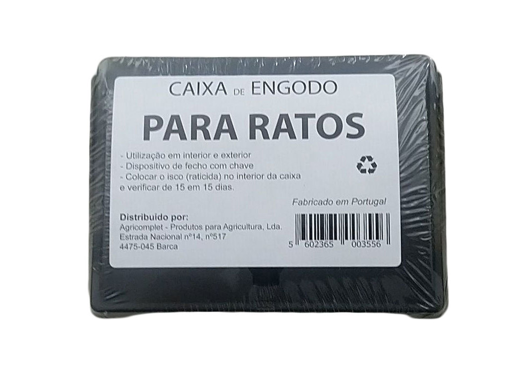CAIXA DE ENGODO PARA RATOS TAMANHO PEQUENO